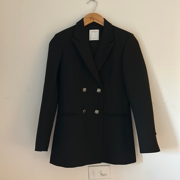 Sandro Malory Double Breasted Jacket, size 34 - Picture 3 of 12